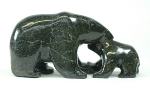 bear inuit art carving
