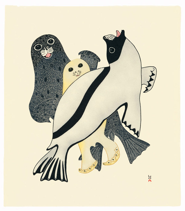 Arctic Seals by Kananginak Pootoogook