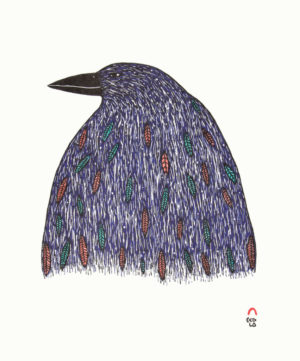 Iridescent Raven by Ningiukulu Teevee