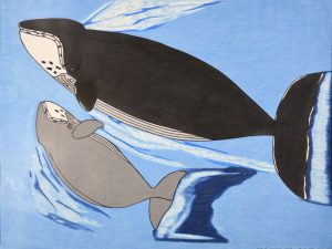 (Untitled) Whale and Calf