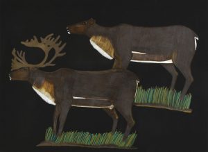Untitled (Caribou at night)