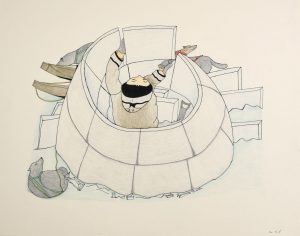Untitled (Building an igloo)