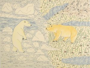 Untitled (Polar bears in Spring)
