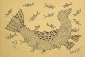 Seal with Fishes
